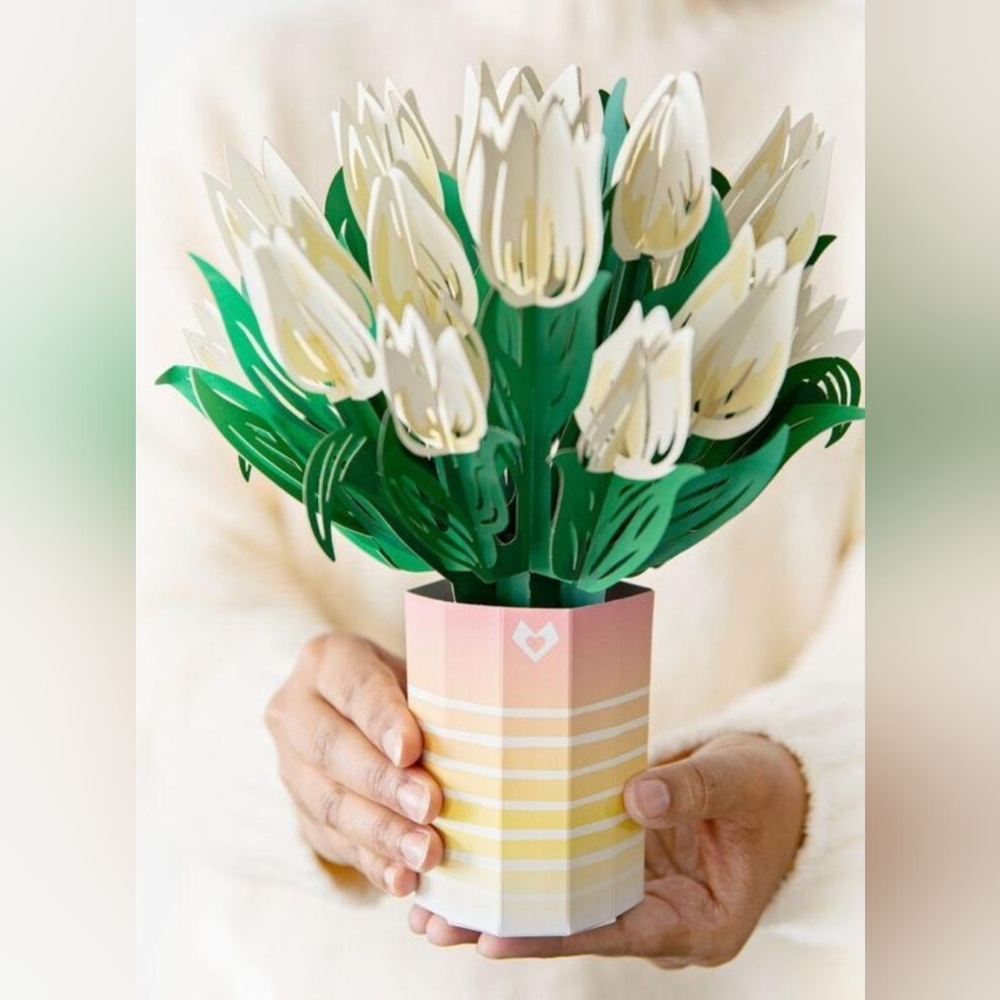 Lovepop White Tulip Bouquet